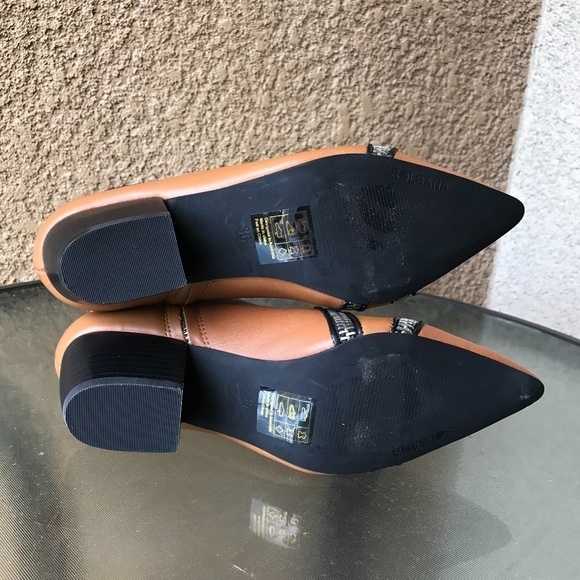 NWT SOL SANA Diego Caramel Leather Zipper Boots- 6 - Picture 10 of 16